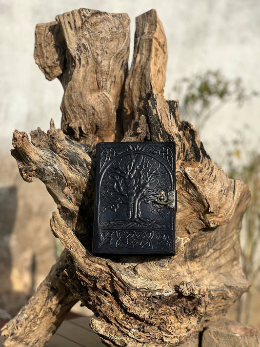 The Tree Embossed Leather Travel Journal