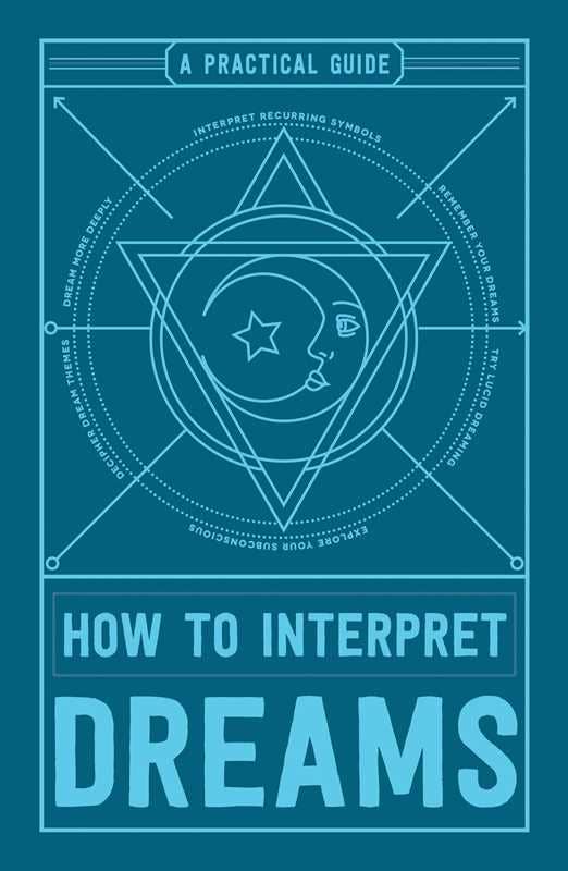 Book cover of 'How to Interpret Dreams' with astrological symbols on a blue background