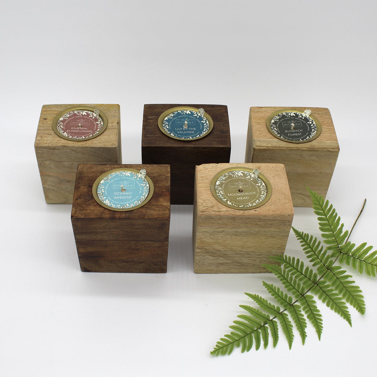 Refillable Rustic Mango Wood Candle Collection