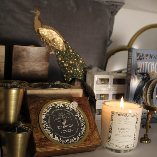 Eldritch Forest Lidded Glass Vessel Candle