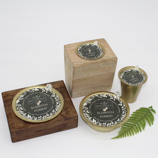 Refillable Rustic Mango Wood Candle Collection