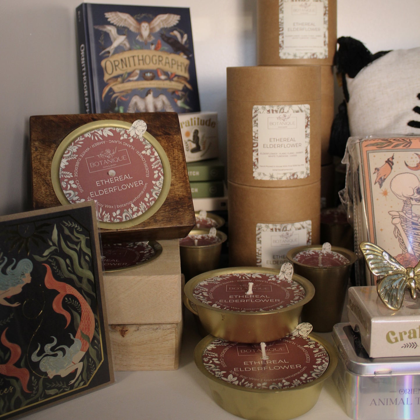 Refillable Rustic Mango Wood Candle Collection