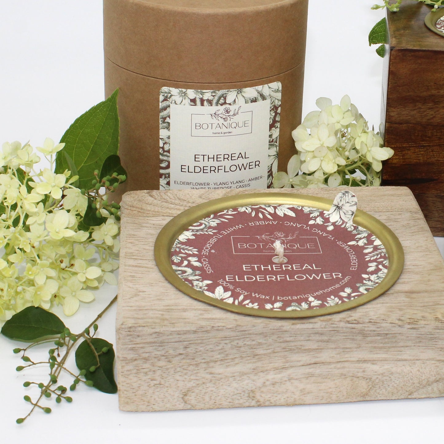 Refillable Rustic Mango Wood Candle Collection