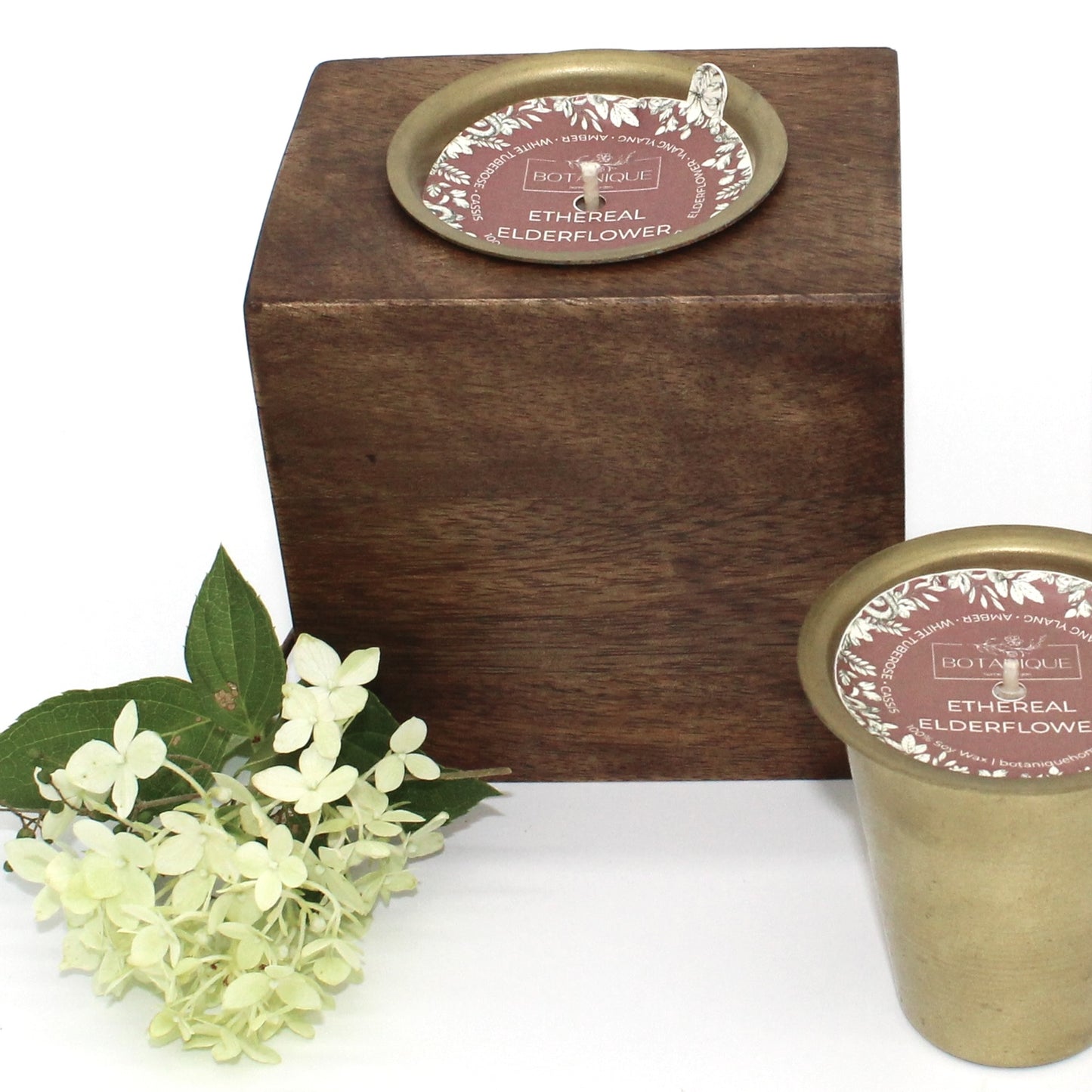 Refillable Rustic Mango Wood Candle Collection