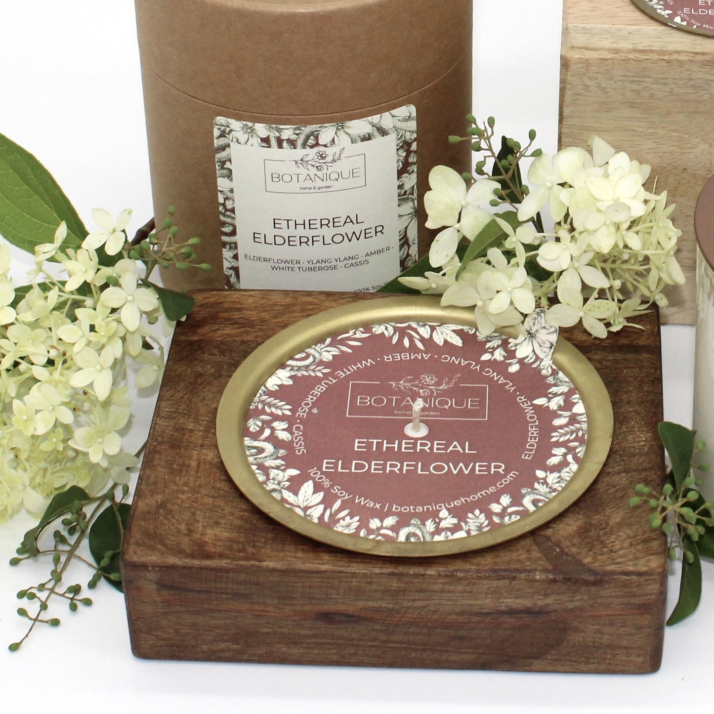 Refillable Rustic Mango Wood Candle Collection