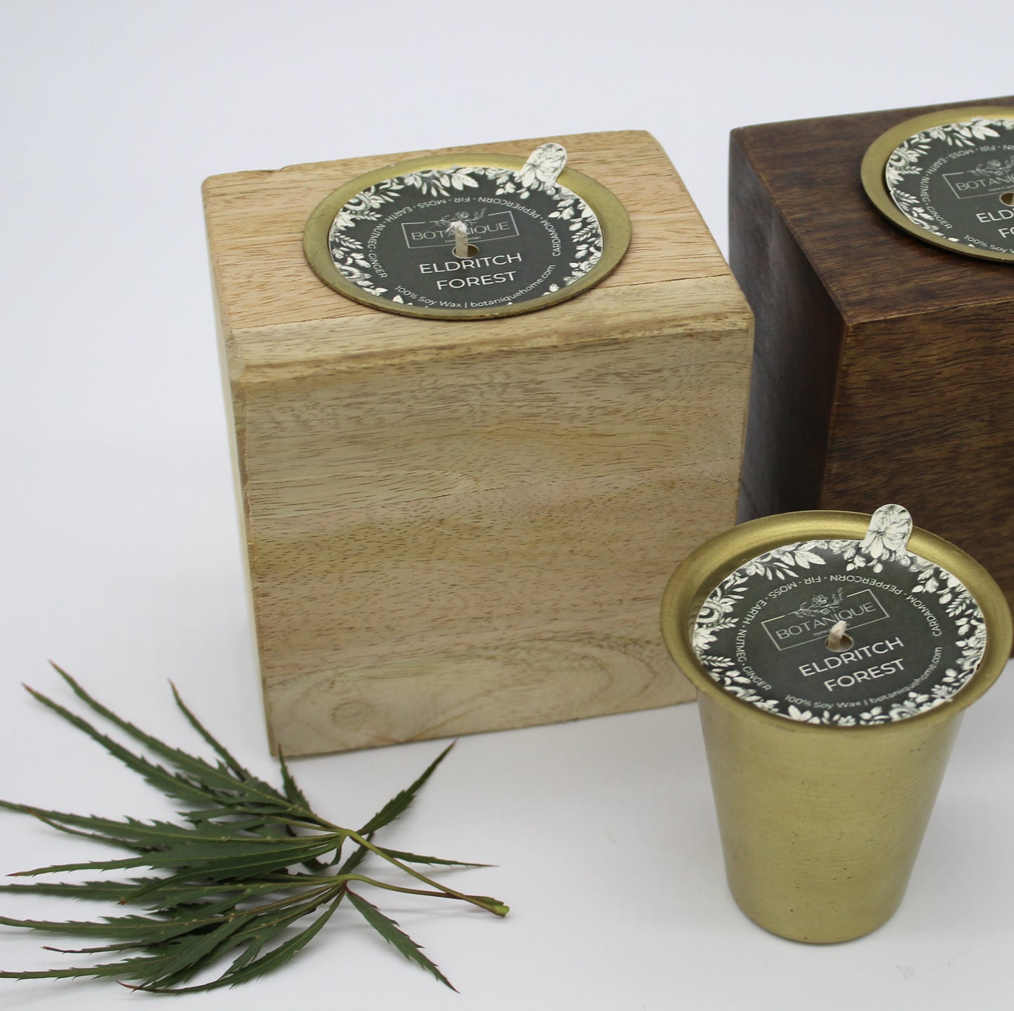 Refillable Rustic Mango Wood Candle Collection