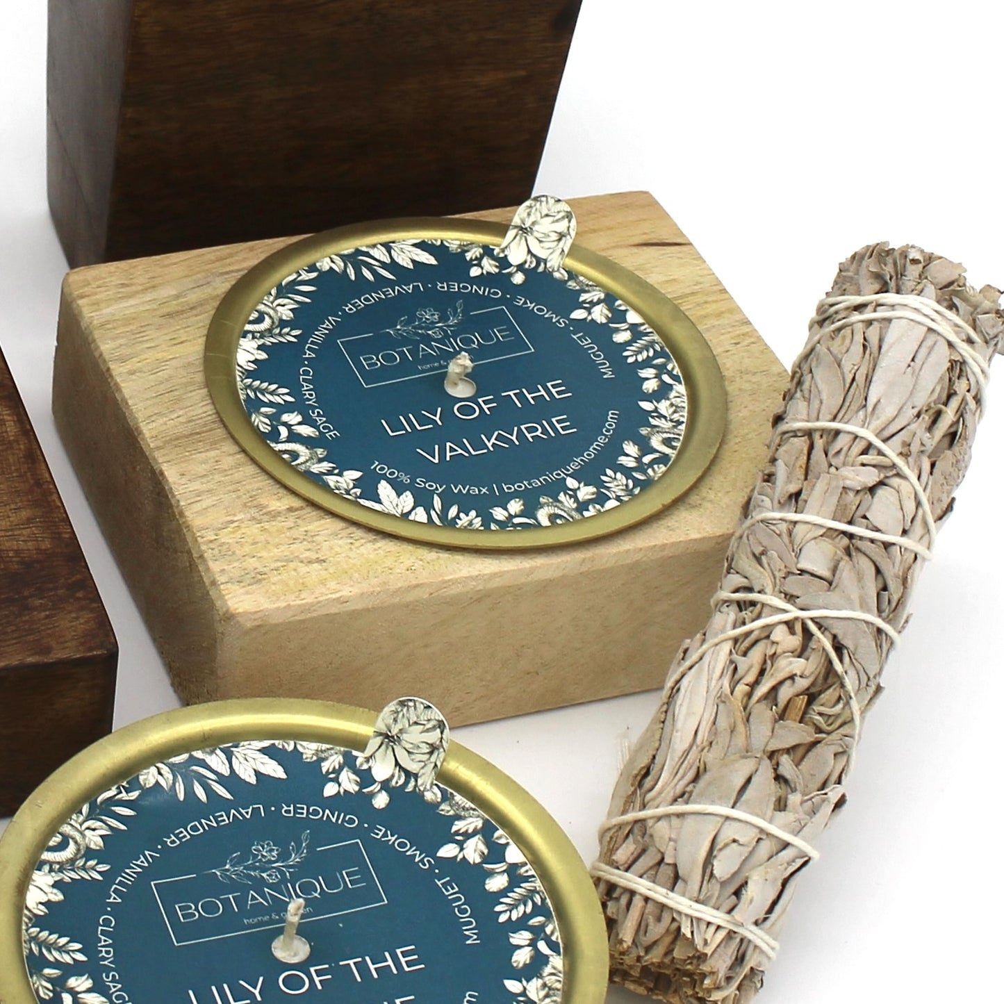 Refillable Rustic Mango Wood Candle Collection