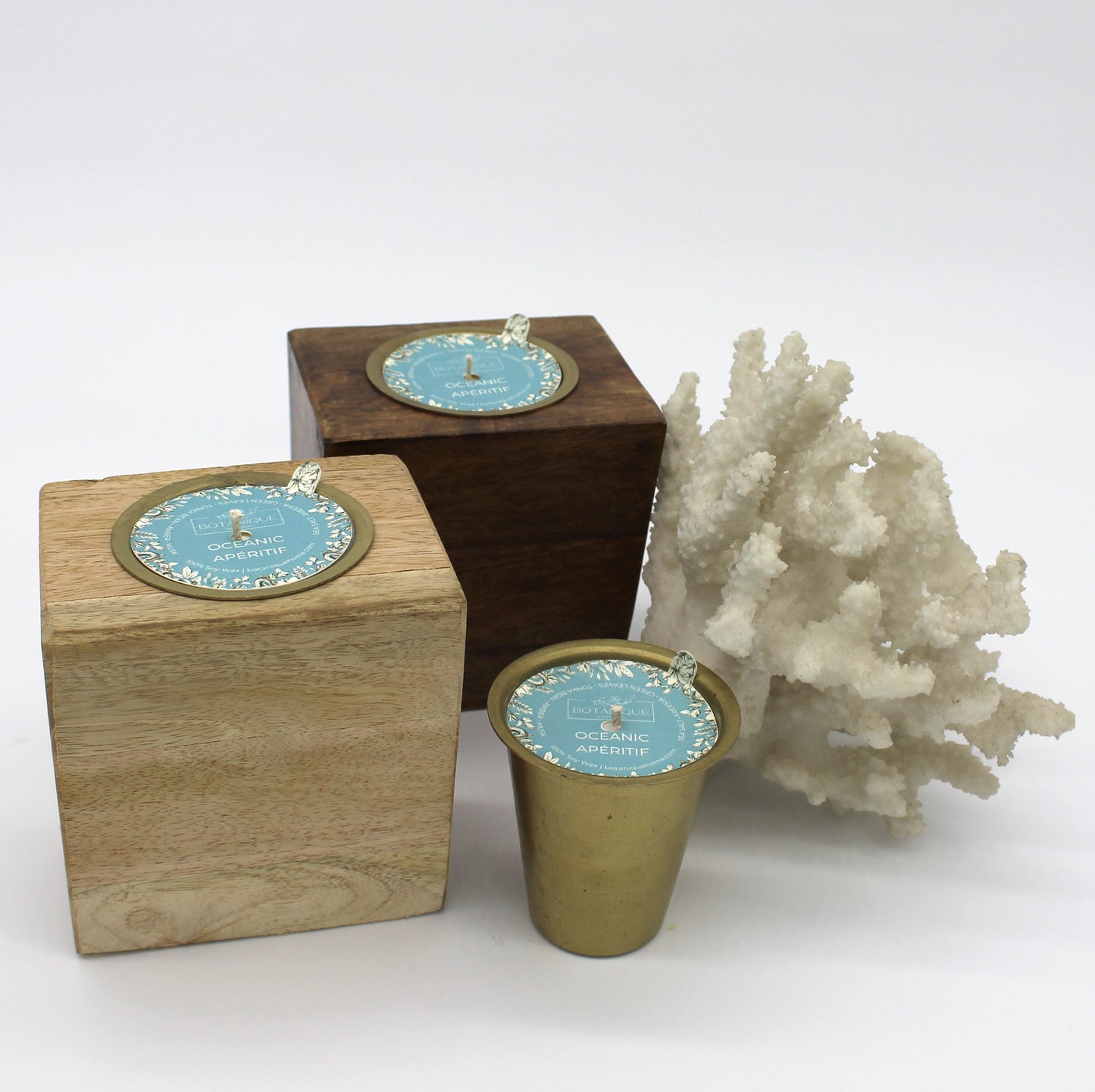 Refillable Rustic Mango Wood Candle Collection