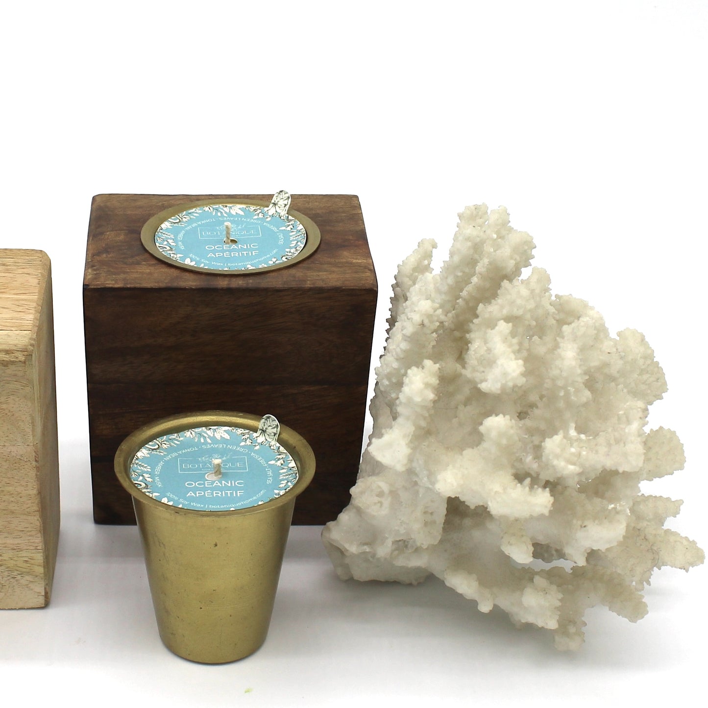 Refillable Rustic Mango Wood Candle Collection