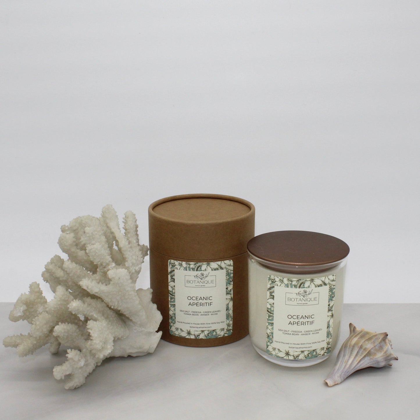 Oceanic Apéritif Lidded Glass Vessel Candle