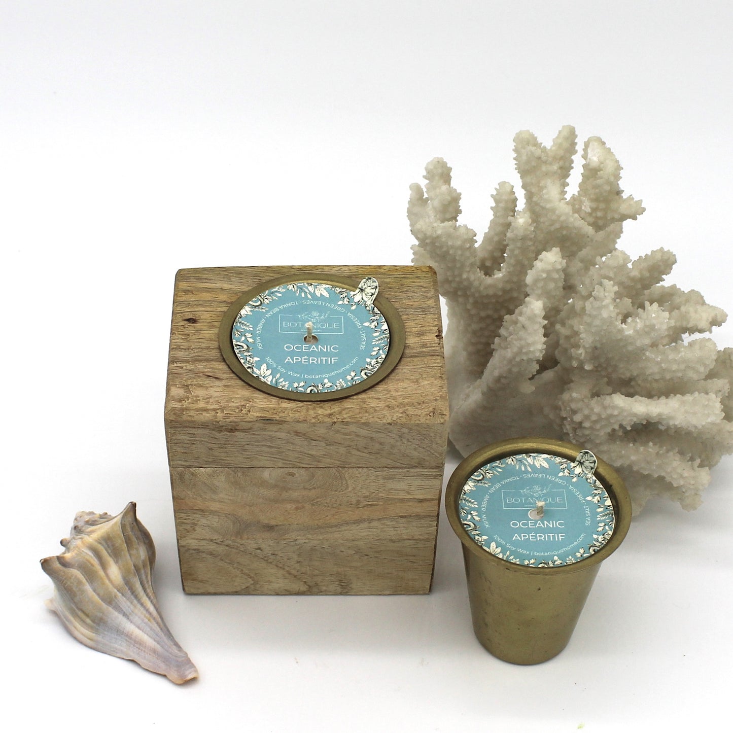 Refillable Rustic Mango Wood Candle Collection