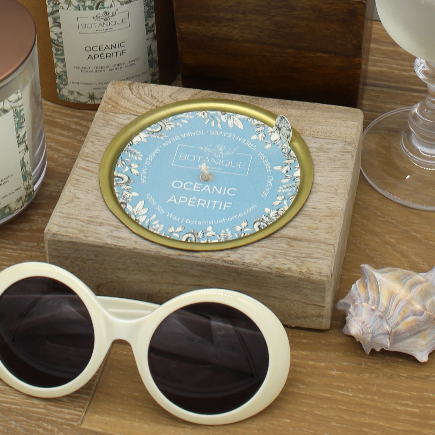 Refillable Rustic Mango Wood Candle Collection
