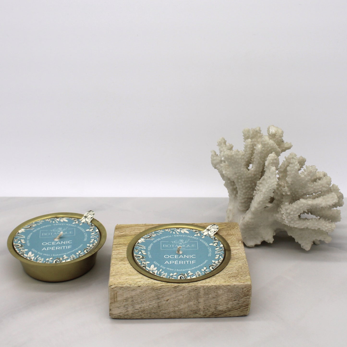 Refillable Rustic Mango Wood Candle Collection
