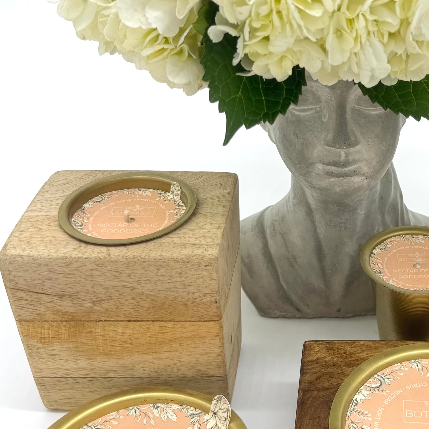 Refillable Rustic Mango Wood Candle Collection