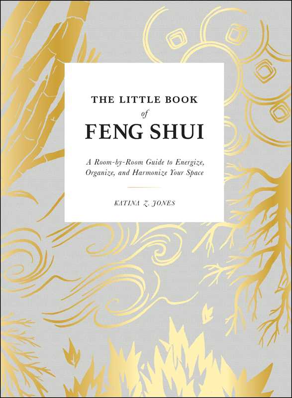 Book cover of 'The Little Book of Feng Shui' with gold and white design