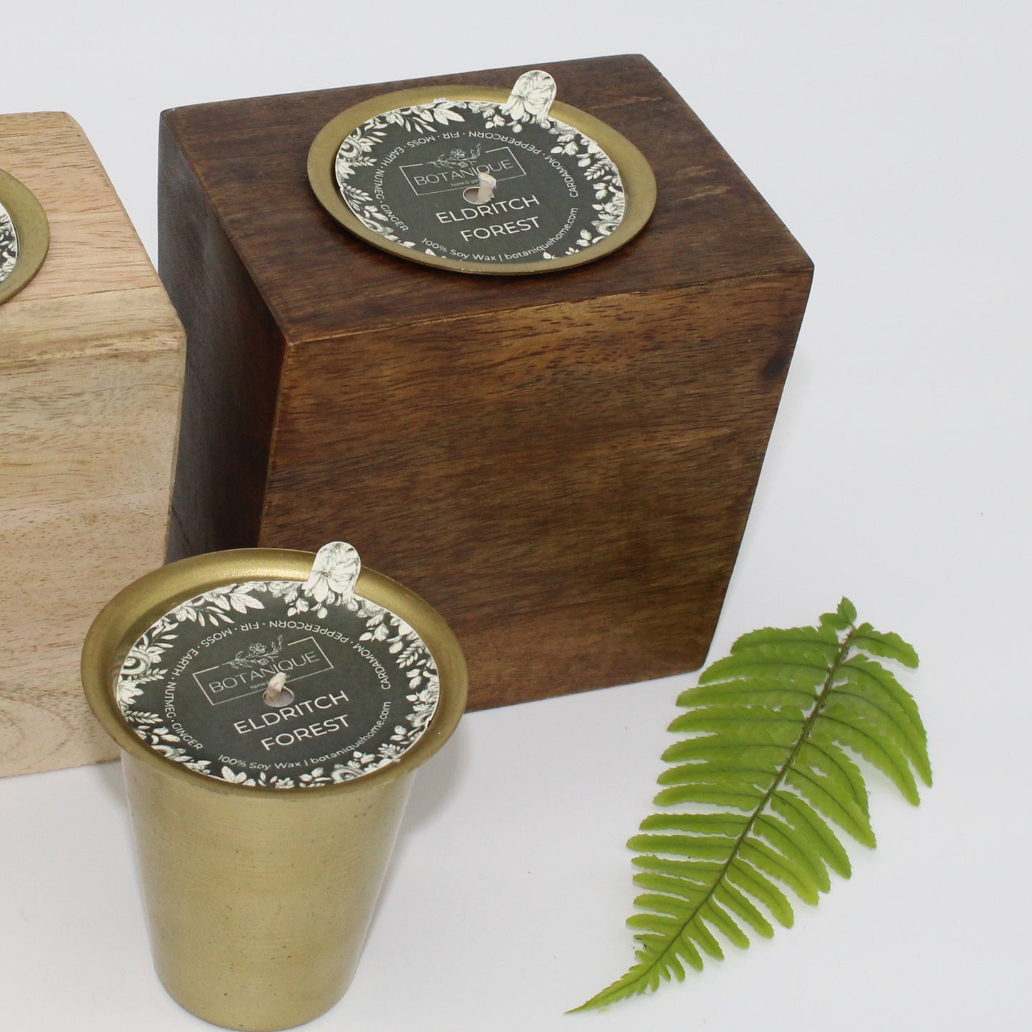 Refillable Rustic Mango Wood Candle Collection