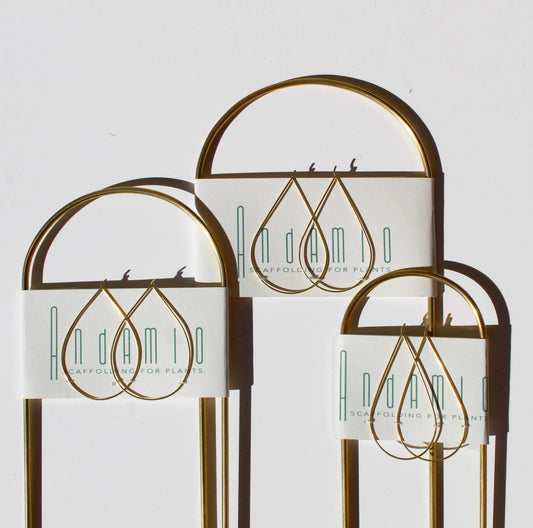 Andamio Brass Plant Pins and Trellis