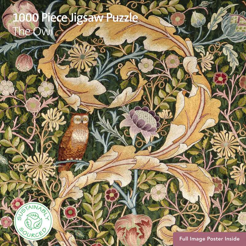Adult Sustainable Jigsaw Puzzle: The Owl by J.H. Dearle