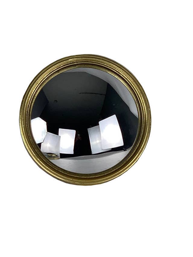 Gold Leaf Bullseye Convex Mirror