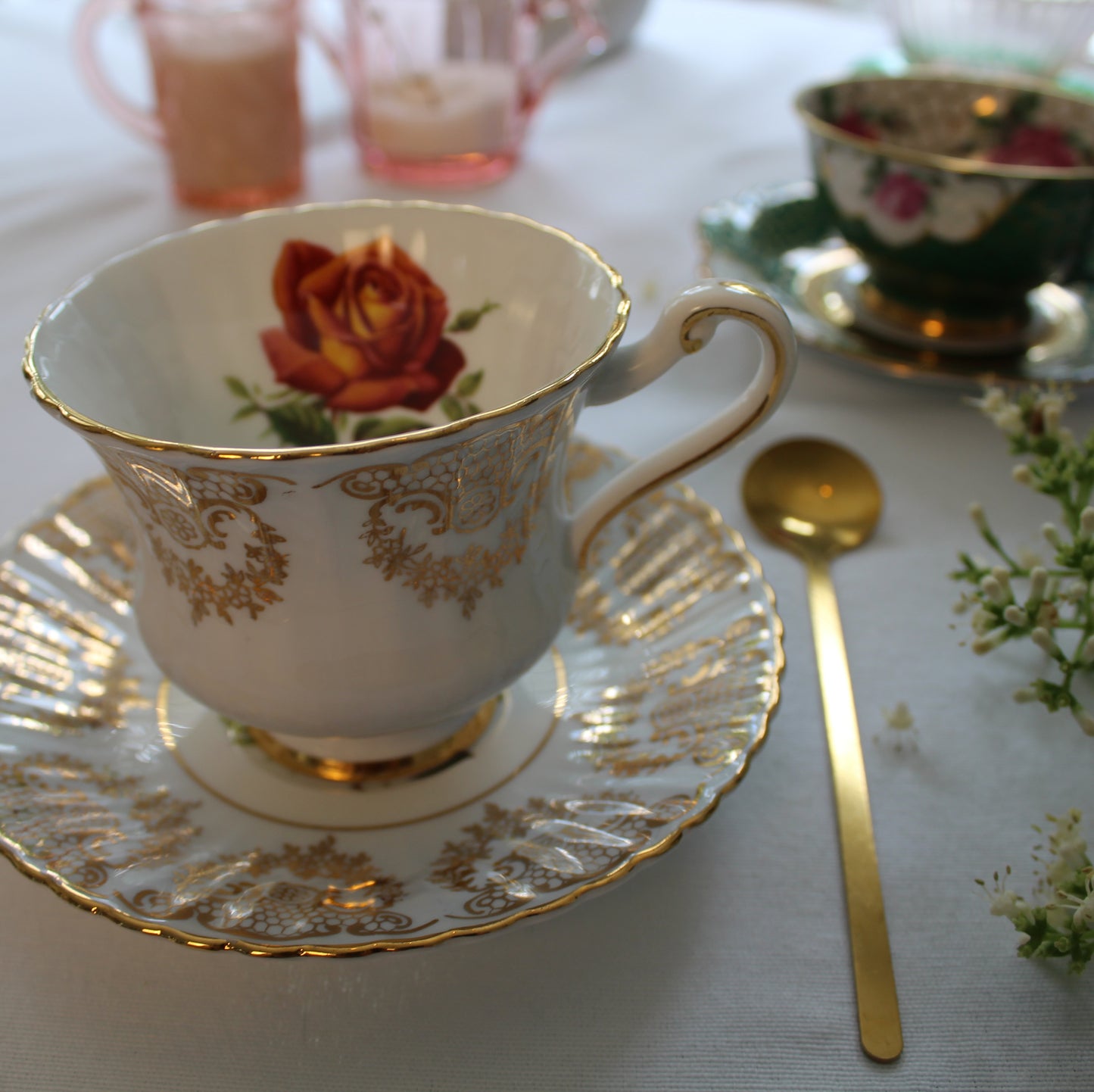 Vintage Teacups & Saucers