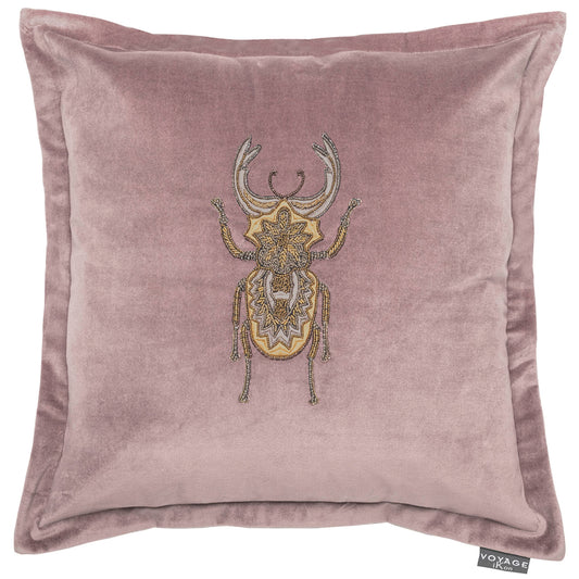 Bellatrix Embroidered Cushion in Heather