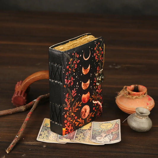 The Moon - Leather Travel Journal