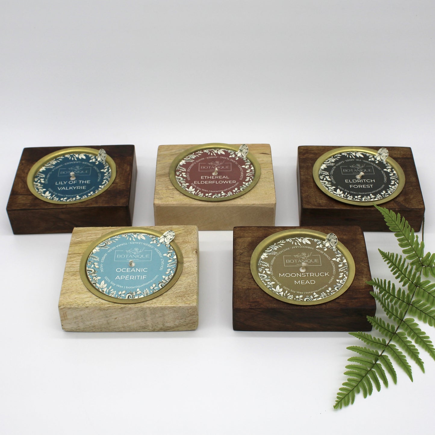 Refillable Rustic Mango Wood Candle Collection