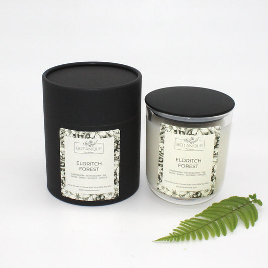 Eldritch Forest Lidded Glass Vessel Candle