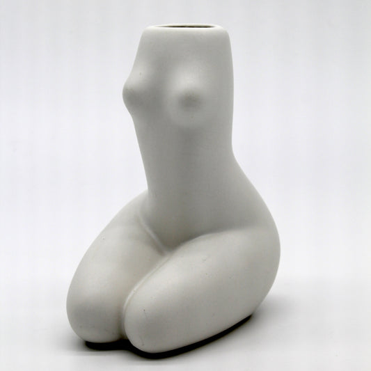 Vintage Ceramic Nude Woman Figural Vase