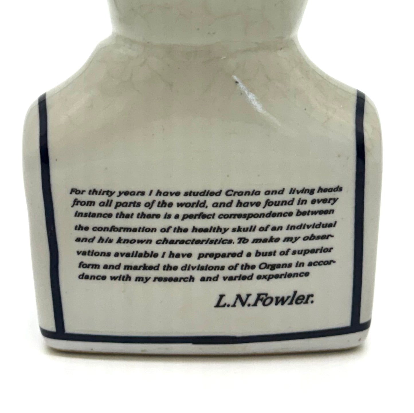 Phrenology Bust by L.N. Fowler