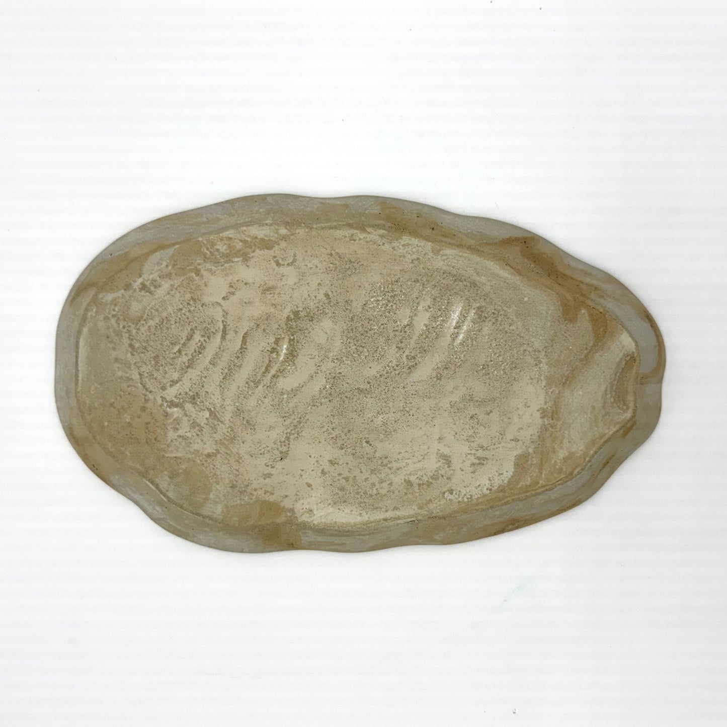 Elemental Concrete Oval Tray