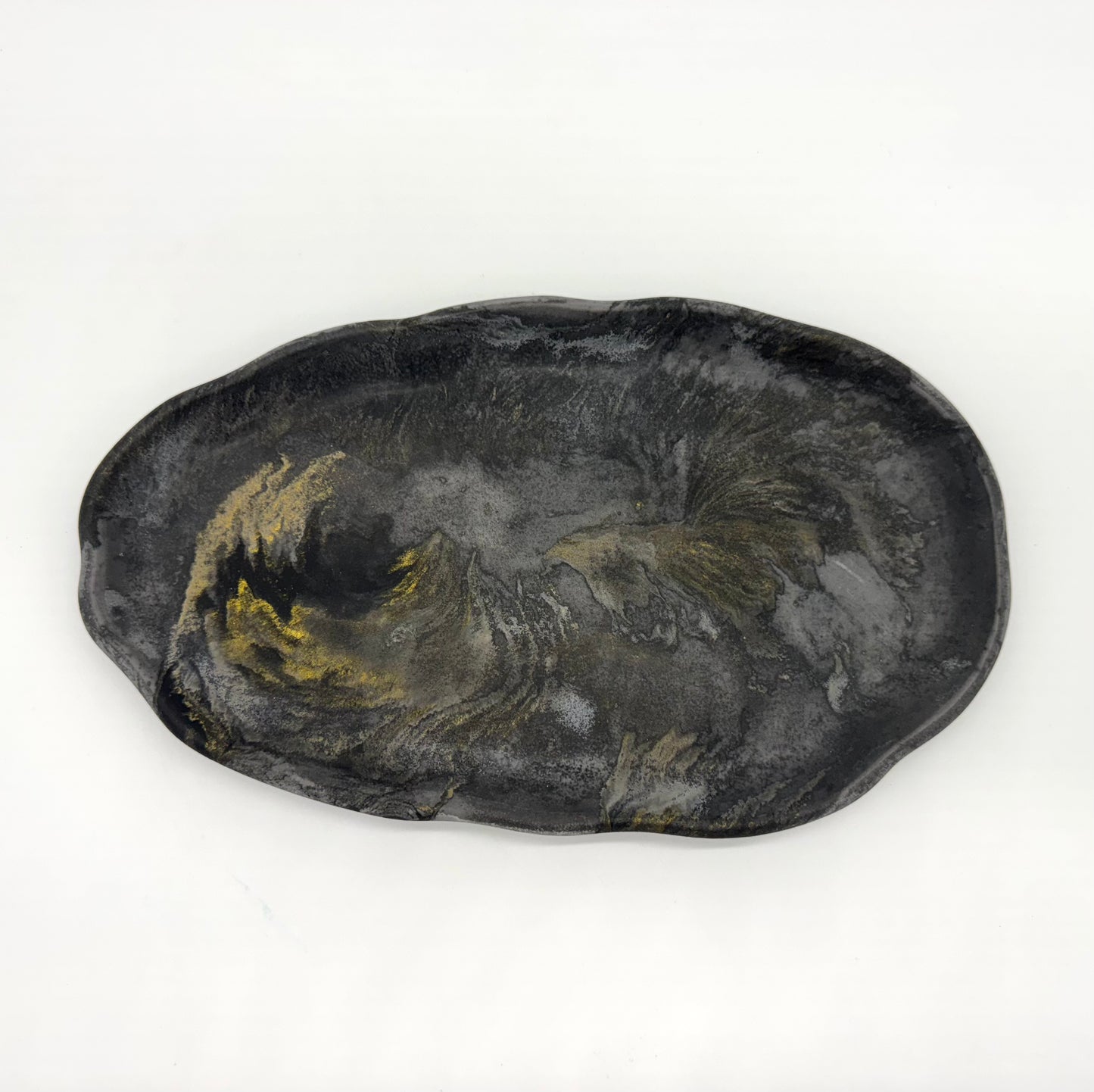 Elemental Concrete Oval Tray