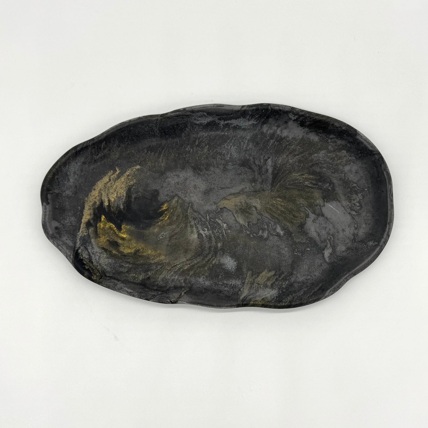 Elemental Concrete Oval Tray