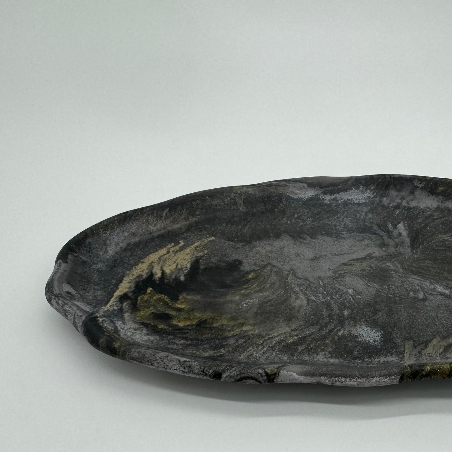 Elemental Concrete Oval Tray