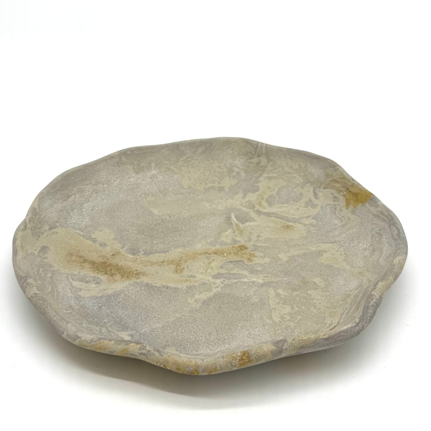 Round Elemental Concrete Tray