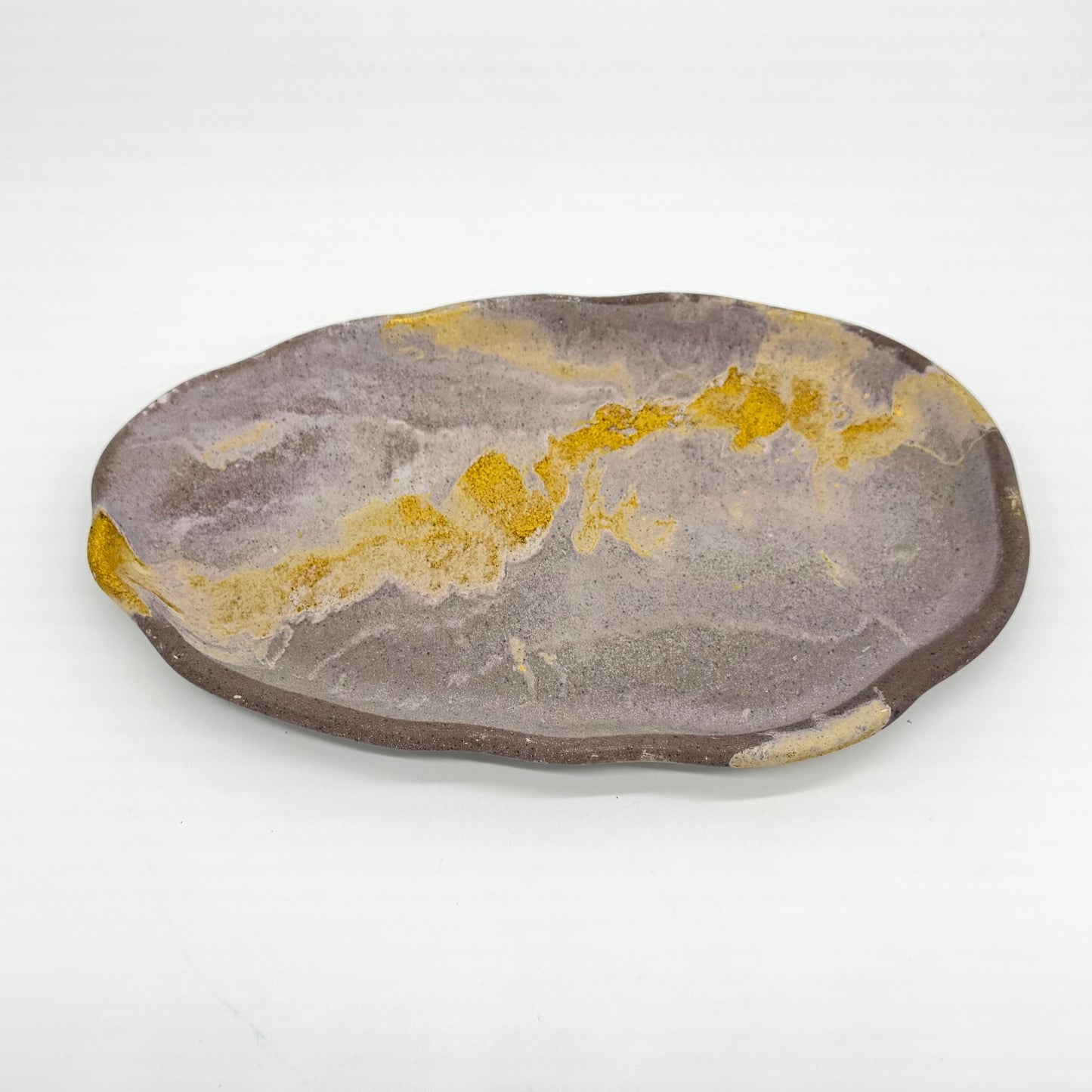 Elemental Concrete Oval Tray