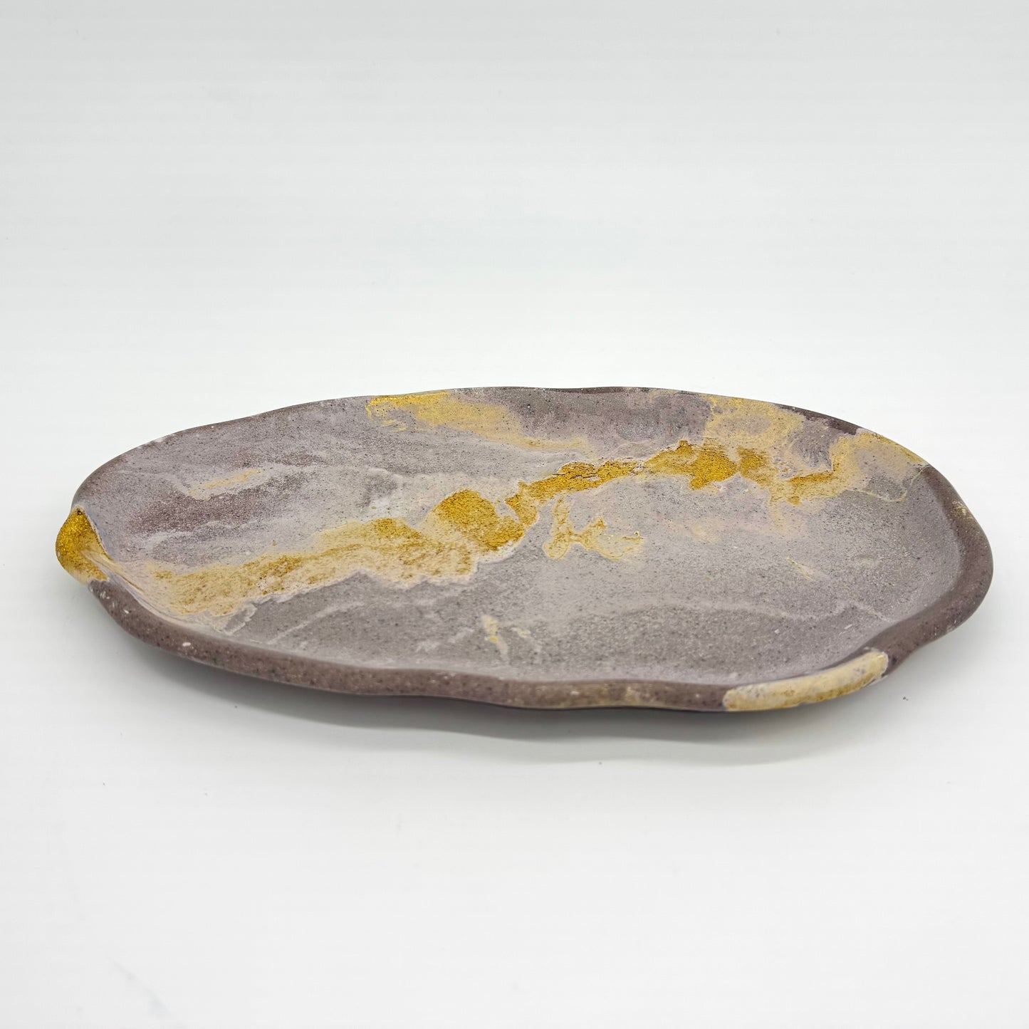 Elemental Concrete Oval Tray