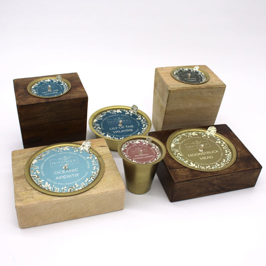 Refillable Rustic Mango Wood Candle Collection