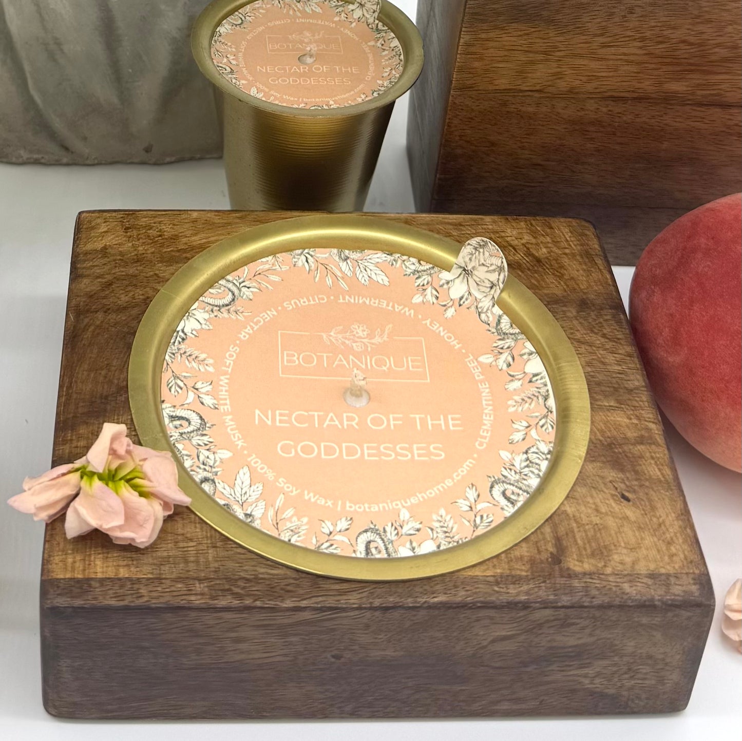 Refillable Rustic Mango Wood Candle Collection