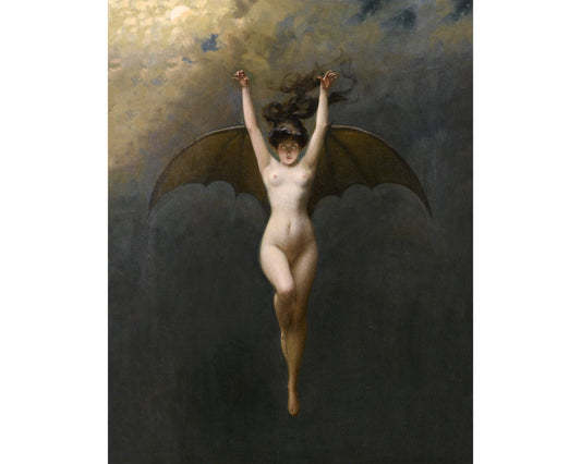 La Femme Chauve-Souris | Bat Woman | Vintage Gothic Nude