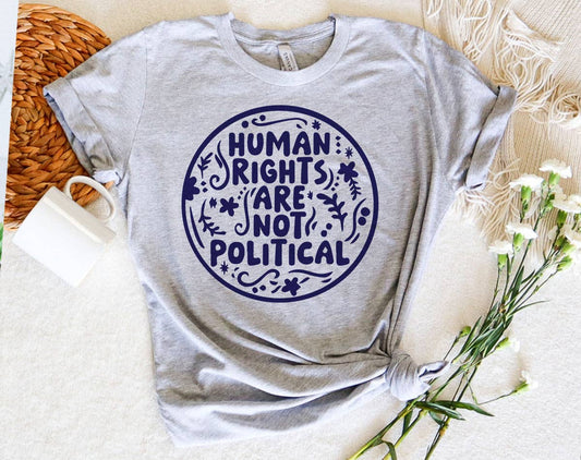 Human Rights Are Not Political - Liberal Protect Trans Tee
